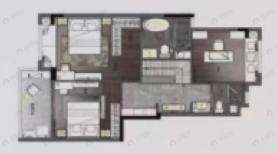 华侨城碧桂园莫奈的湖4室2厅3卫户型图