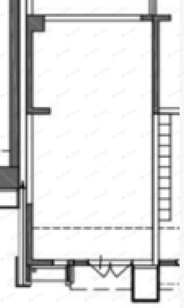 1室1厅建面43平户型图