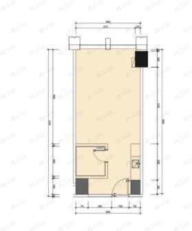 海河金茂广场1室1厅1卫户型图