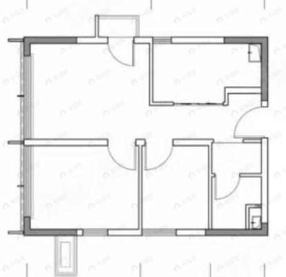 蓝光西环里3室2厅1卫户型图