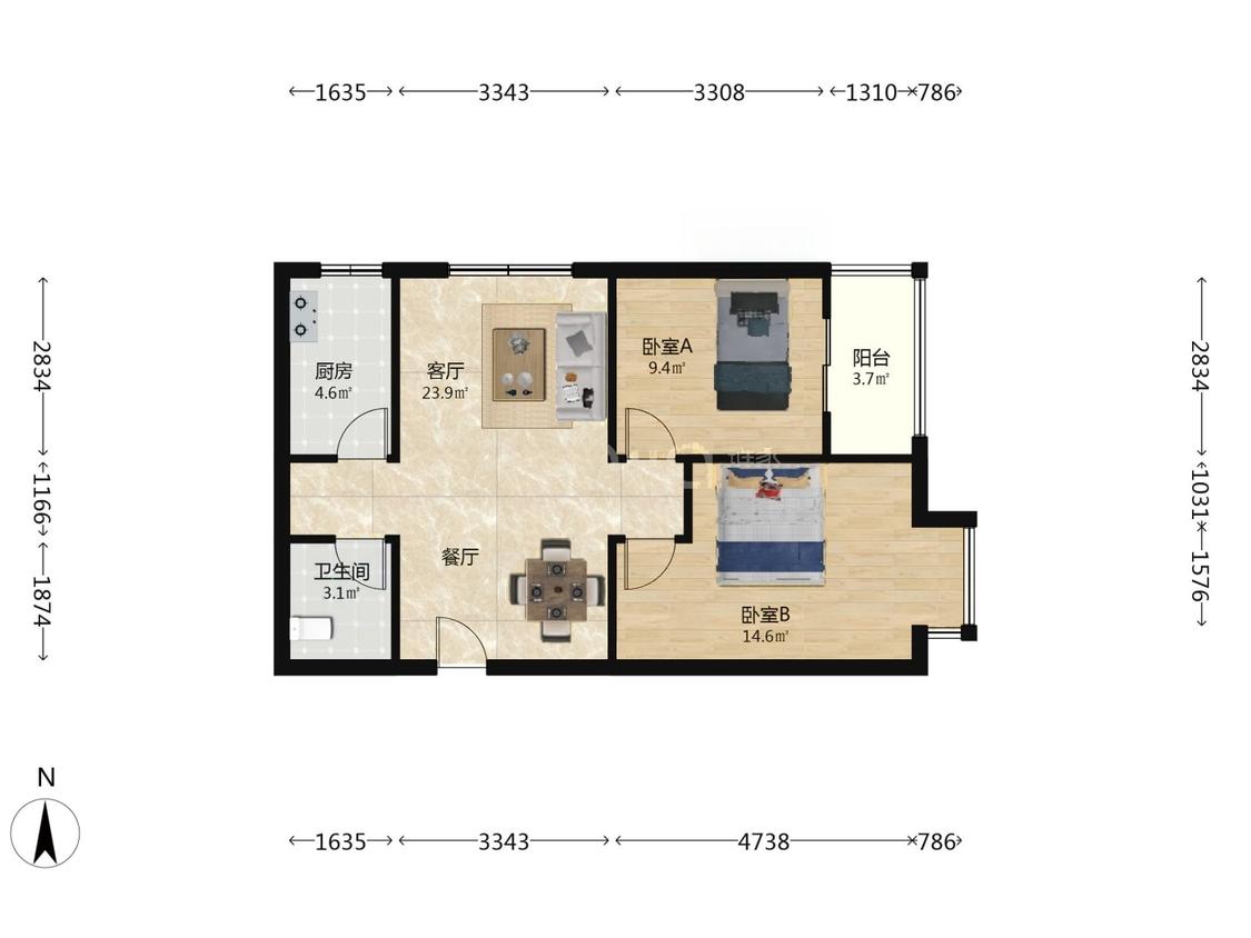 整租·正商城裕园(七号院)