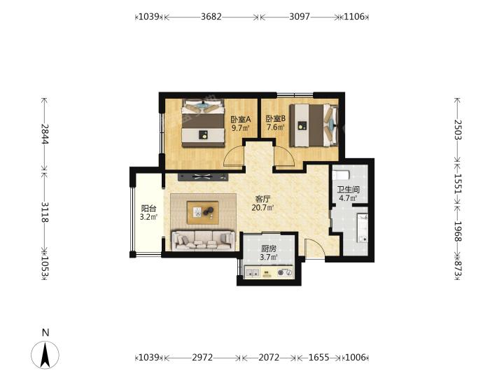 整租·融创天朗融公馆