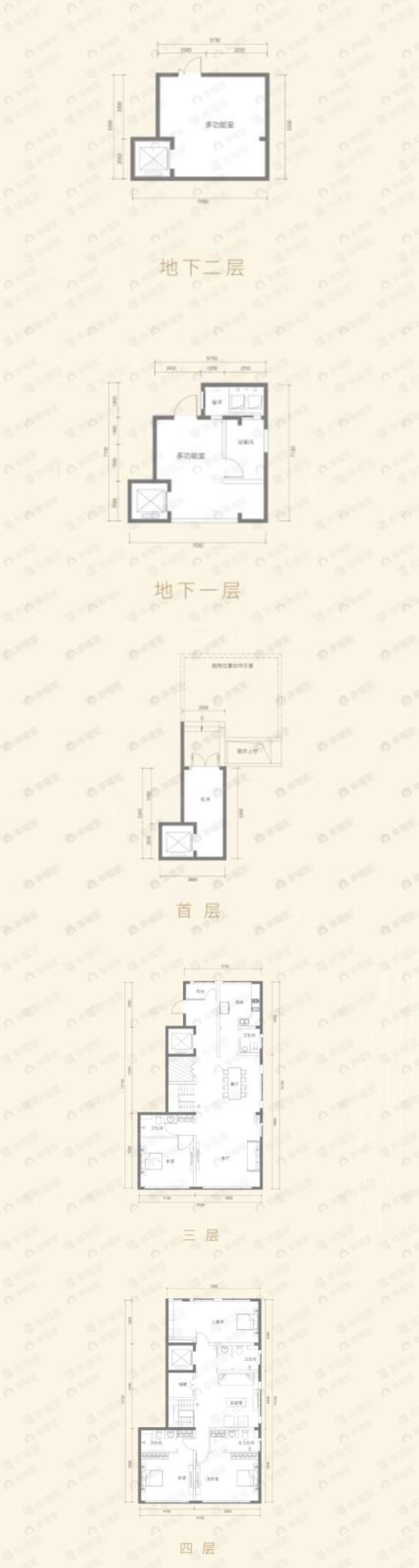 鲁能格拉斯小镇4室2厅5卫户型图