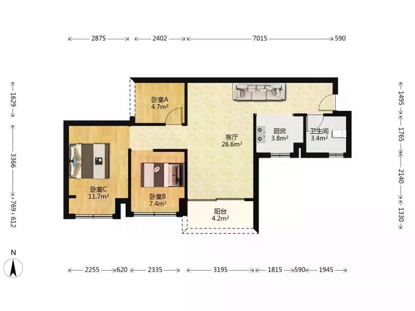 整租·十里方圆(云玺)