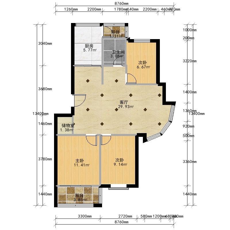 整租·康大风和日丽(小区)