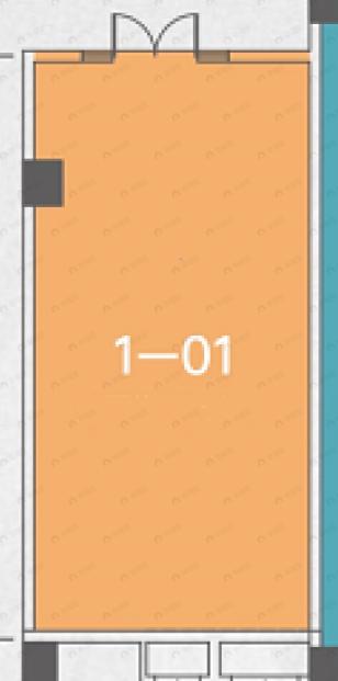 龙湖星河学樘府1室1厅户型图