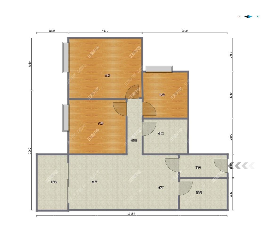 整租·时代倾城(一期)