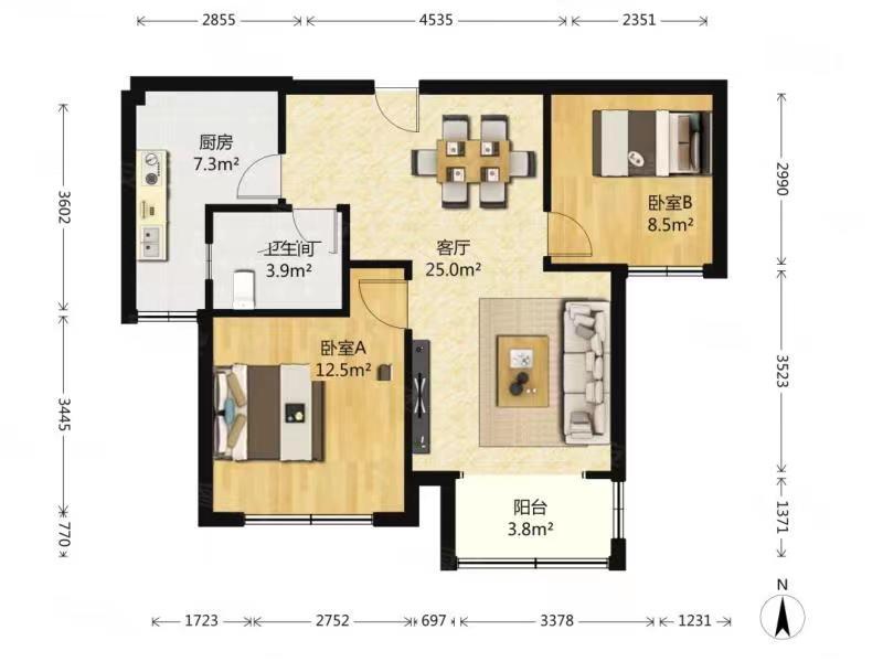 整租·汇秀景苑(二街坊)