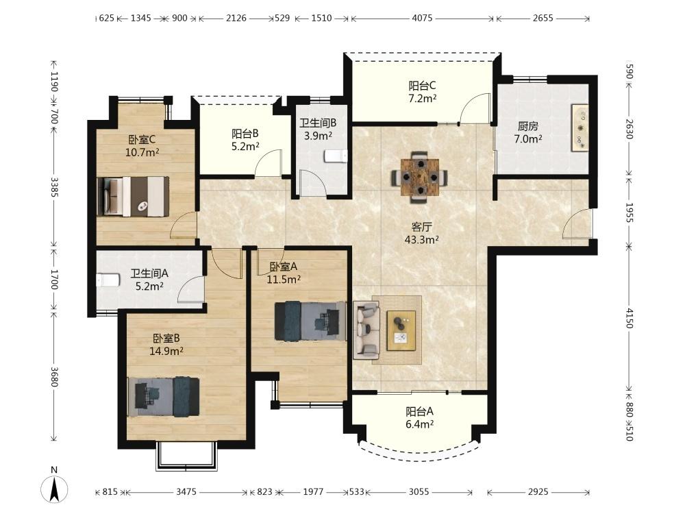 整租·雅居乐滨江国际(二期)