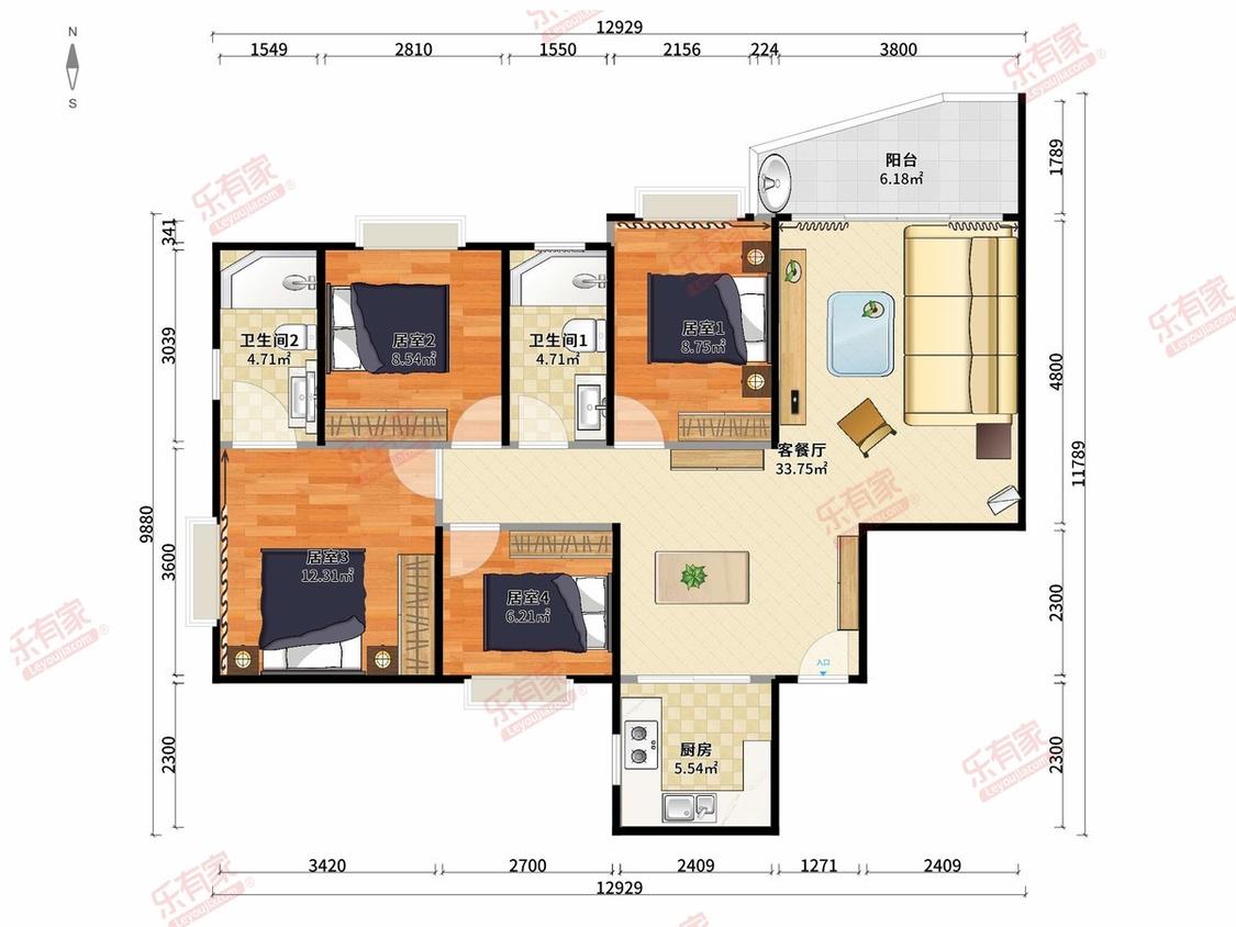 整租·雅然居花园