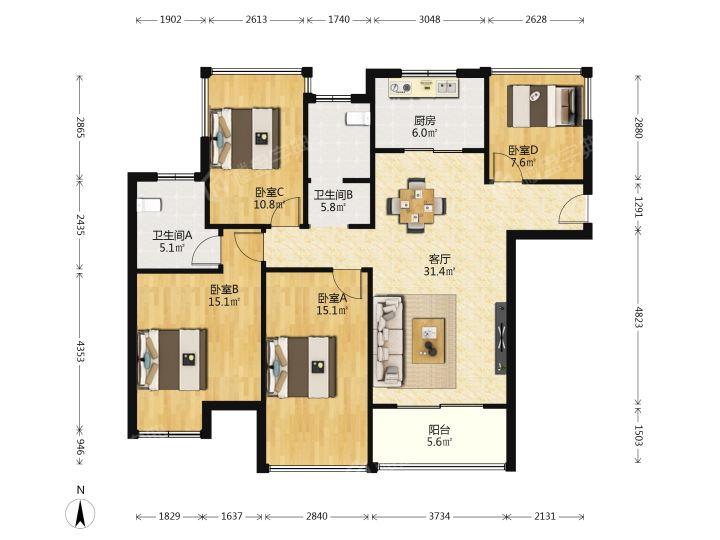 整租·恒大悦澜湾