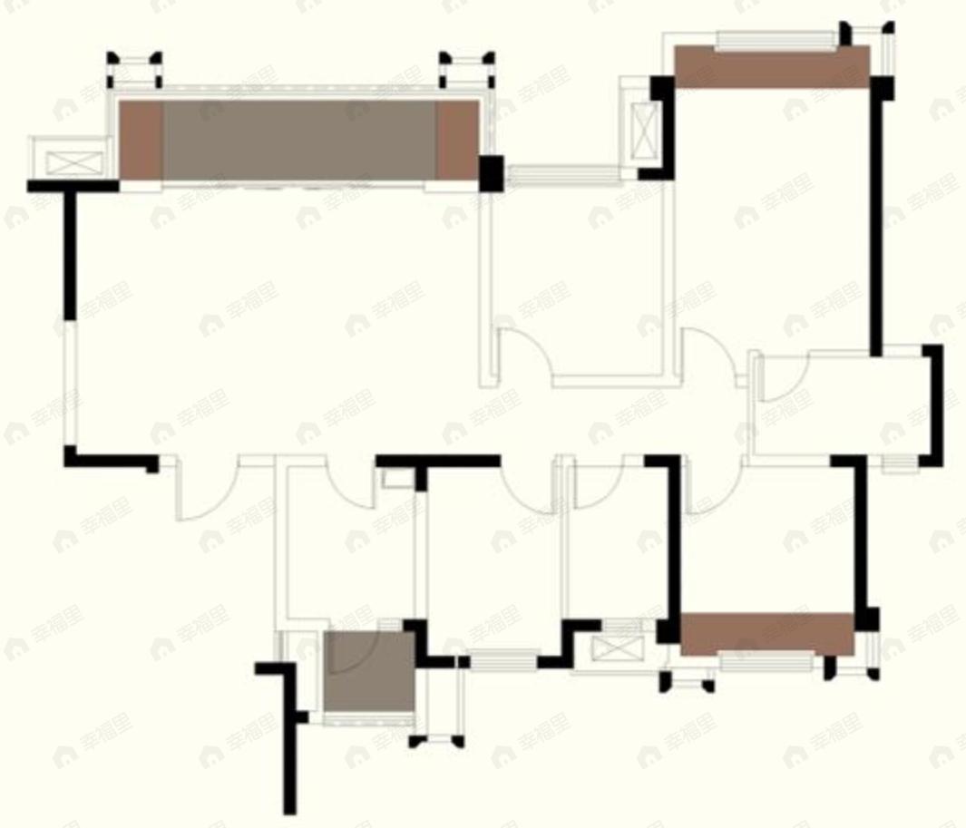 朗基香樾府4室2厅2卫户型图