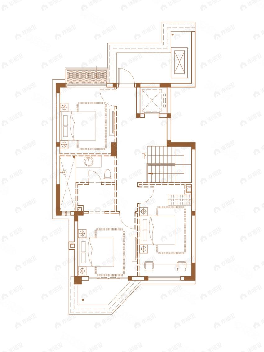 融信海月江潮4室2厅2卫户型图