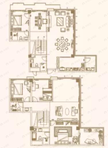 大茂城4室4厅4卫户型图