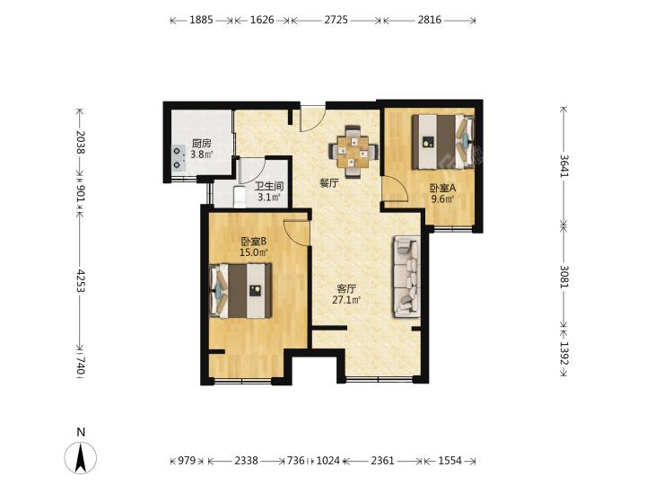 整租·荣盛香榭兰庭