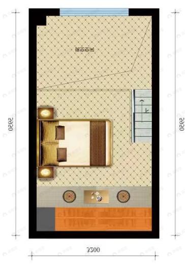 阳光100凤凰社C51室1厅1卫户型图