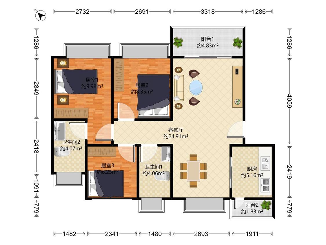 整租·颐翠名庭