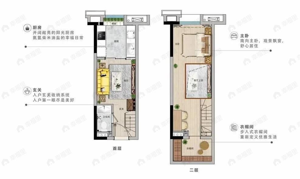 新塘奥园城市天地1室1厅1卫户型图