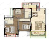 复地天府湾3室2厅2卫户型图