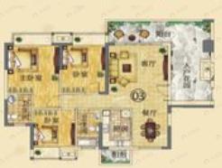 3室2厅2卫建面116平户型图