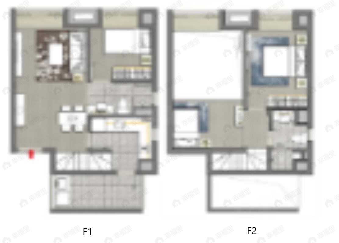 中海寰宇天下3室2厅2卫户型图