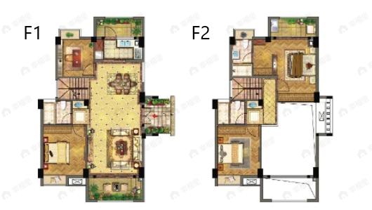 海晟颐翔湾3室2厅3卫户型图