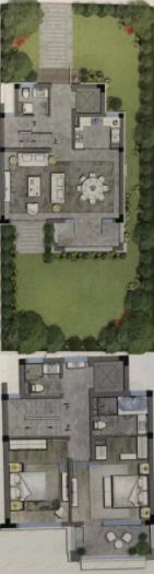 4室3厅6卫建面200m²南户型图
