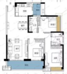 林隐天下3室2厅2卫户型图
