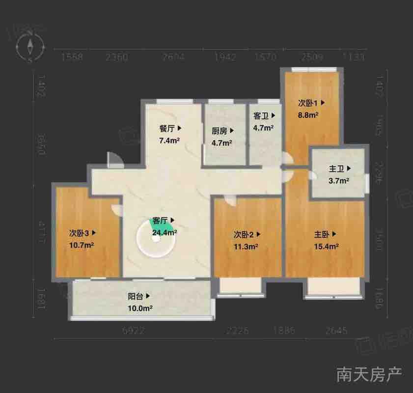 整租·荣安弘阳姚江晴雨
