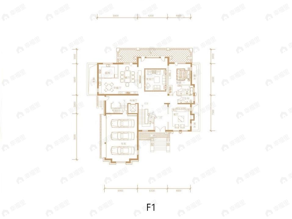润泽御府5室4厅5卫户型图