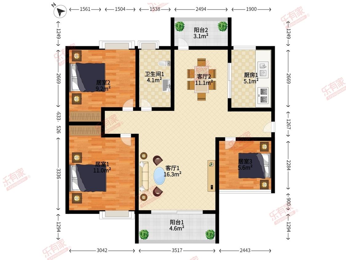 整租·名流印象花园(三期)