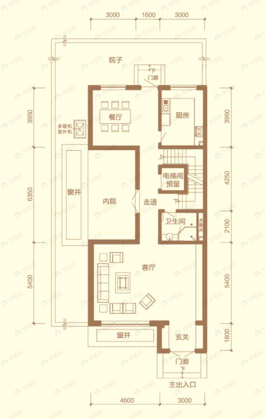首城汇景墅3室2厅4卫户型图