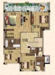 4室2厅3卫建面255平户型图