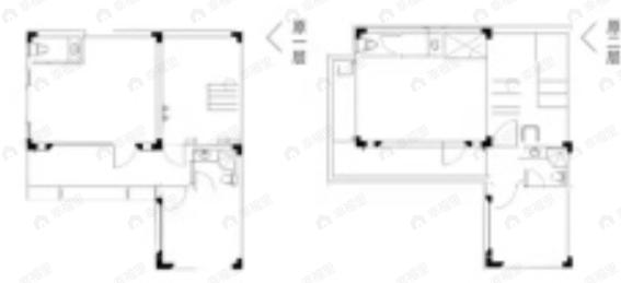 3室2厅3卫建面105平户型图