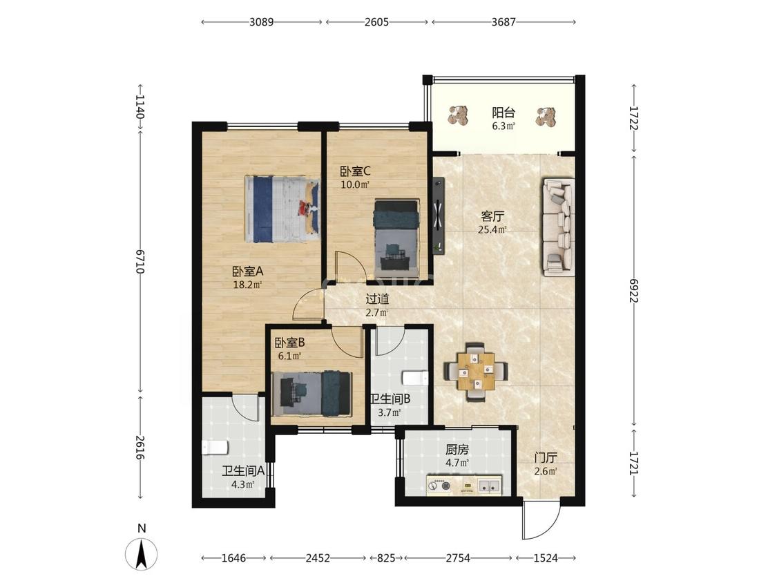整租·碧桂园剑桥郡