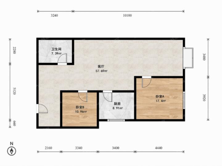 整租·恒大滨河左岸