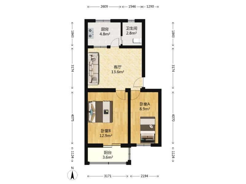 整租·团河苑小区