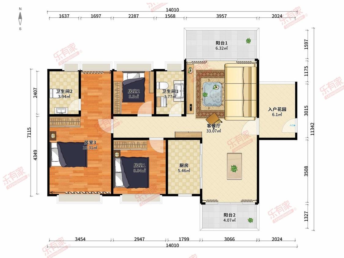 整租·越秀天悦星院