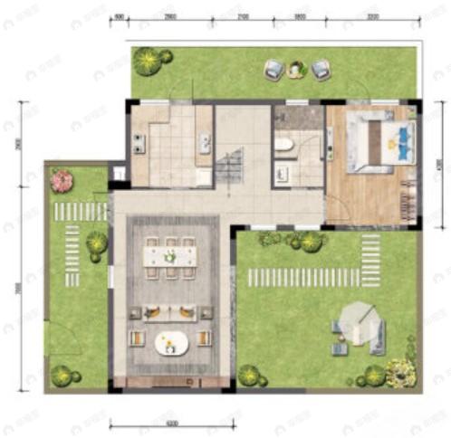 港中旅海泉湾4室2厅3卫户型图