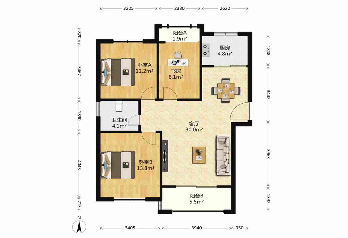 整租·恒盛皇家花园