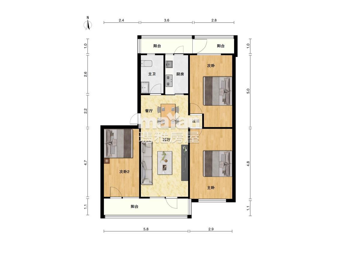 整租·省工商报社家属院