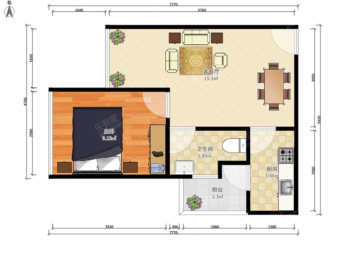 整租·阳光棕榈园
