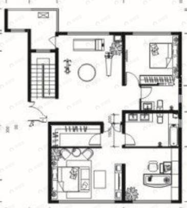 沣东旺城5室3厅4卫户型图