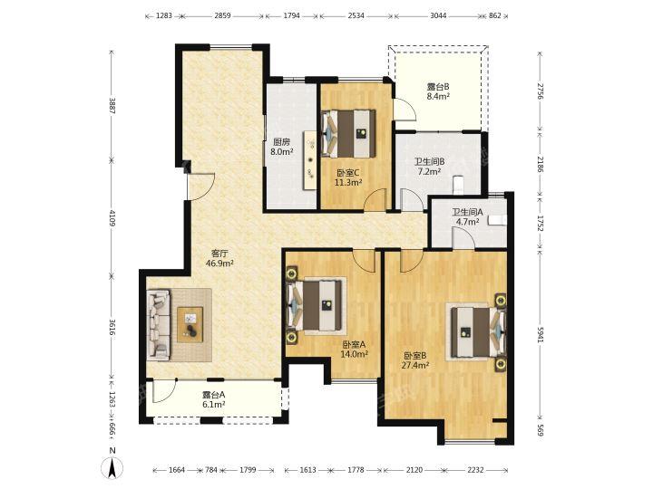 整租·阳光城8号院