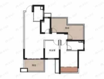盛邦香颂·品园4室2厅2卫户型图