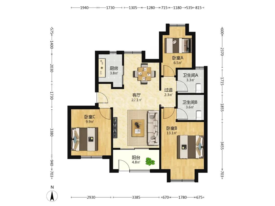 整租·中海世茂府