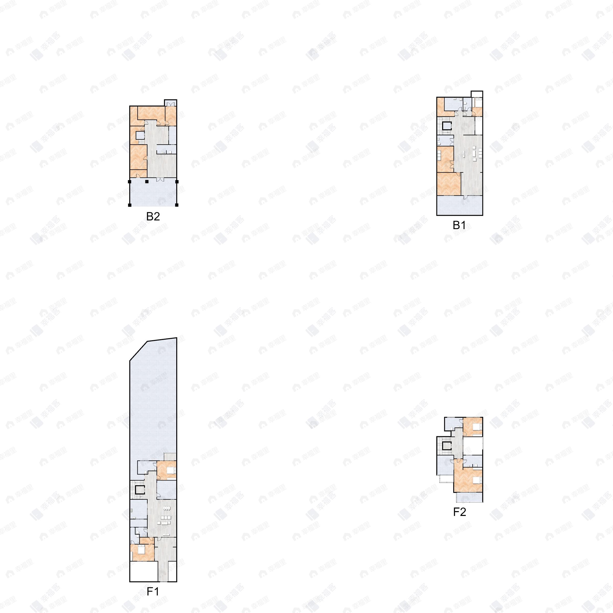 6室4厅7卫建面567平北|南户型图