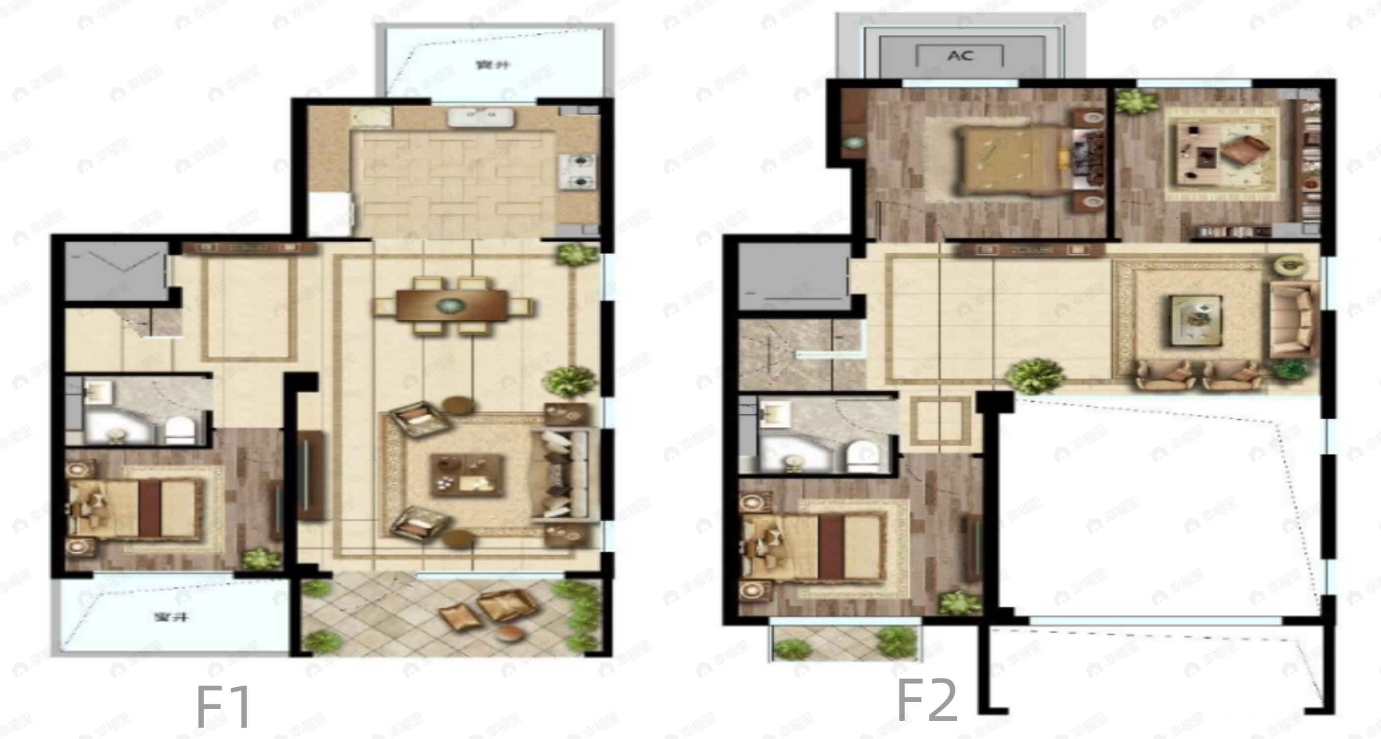 天恒京西悦府4室2厅2卫户型图
