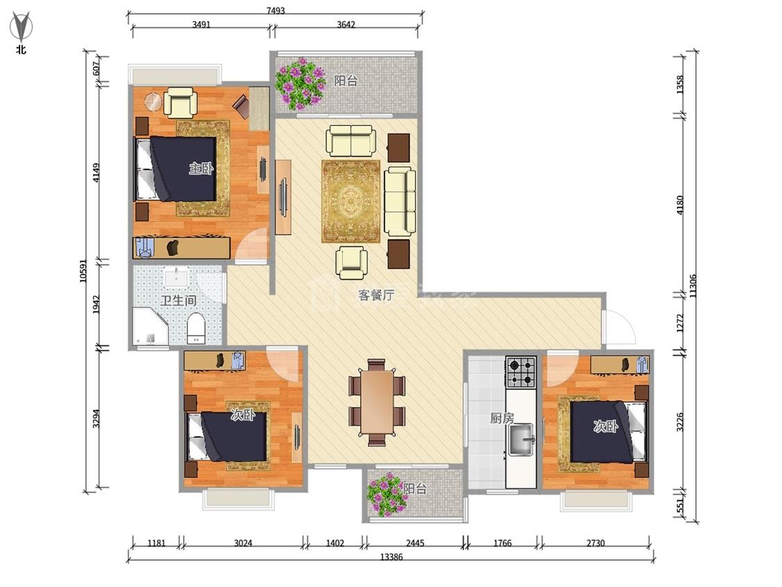 整租·中邦城市花园