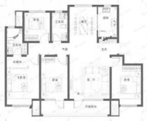 融创臻阅4室2厅2卫户型图